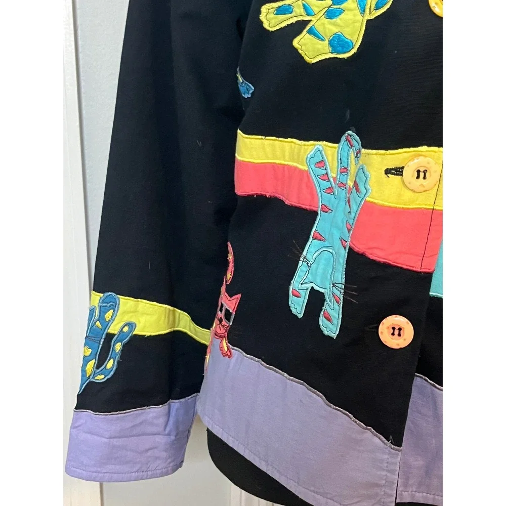 Vintage Keren Hart? Cat Jacket
Womens Applique Embroidered
Multi Karen‎ Cats - Picture 3 of 8